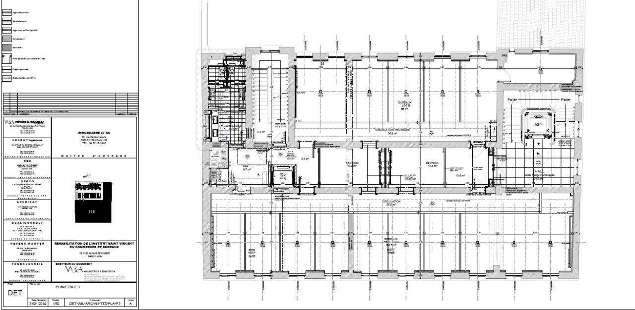 Bureau Lyon 611m² Location bureau Lyon Rhône OLBUR2418982 41